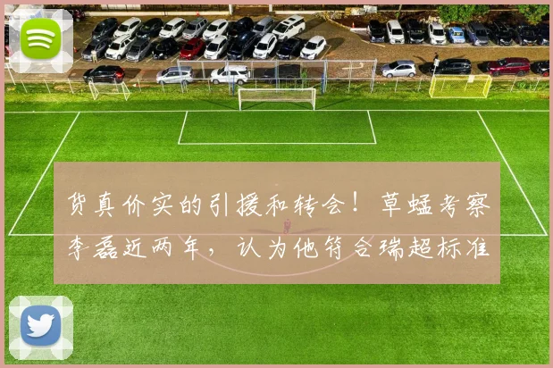 货真价实的引援和转会！草蜢考察李磊近两年，认为他符合瑞超标准
